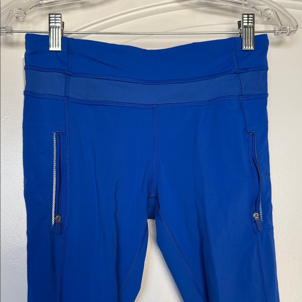 Vibrant Blue Lululemon Athletic Leggings - Picture 3 of 7